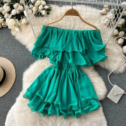 Cute Chiffon Short Dress Fashion Dress