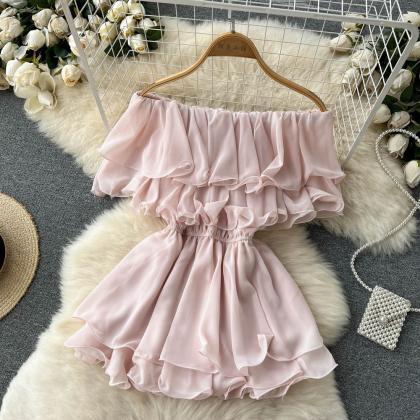 Cute Chiffon Short Dress Fashion Dress