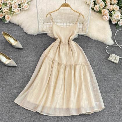 Champagne A-line Short Dress Fashion Dress