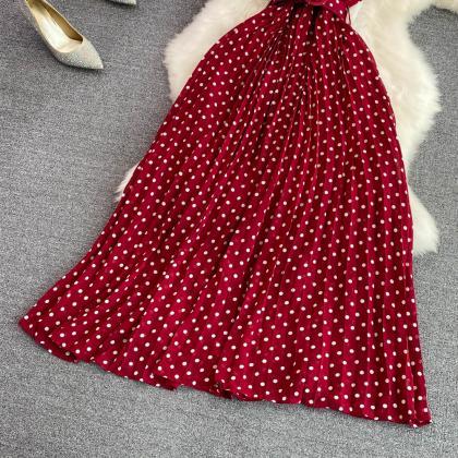 Cute Polka Dot A-line Dress