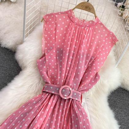 Cute Polka Dot A-line Dress