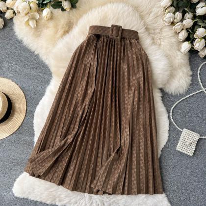 Cute Pleated A-line Skirt