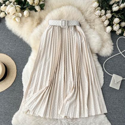 Cute Pleated A-line Skirt