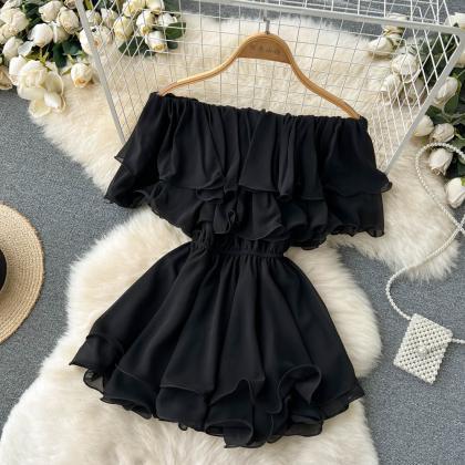 Lovely Chiffon A-line Off The Shoulder Dresses,..