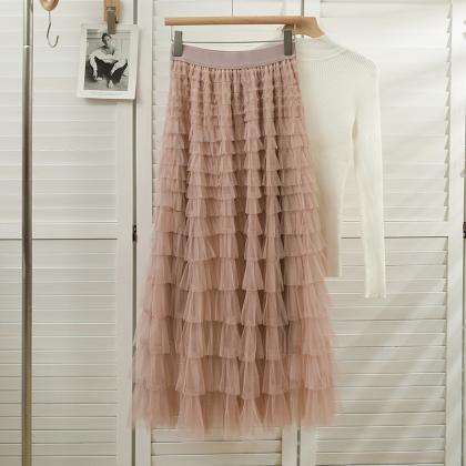 Cute A-line Tulle Skirt