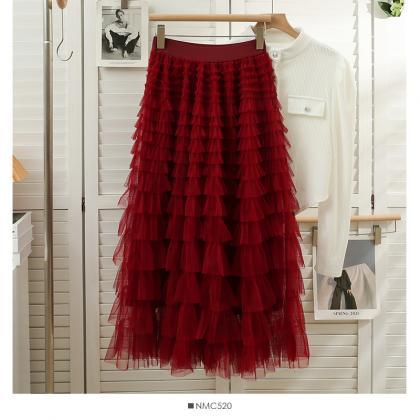 Cute A-line Tulle Skirt