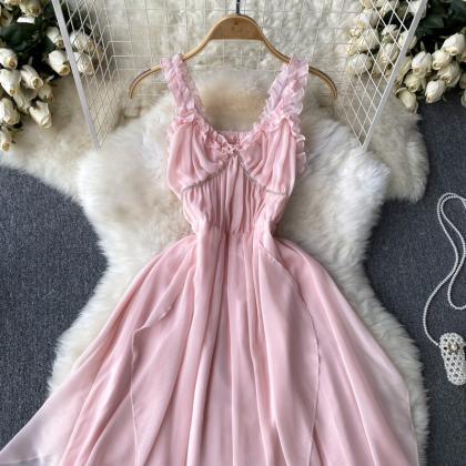 Pink A-line Fashion Dress