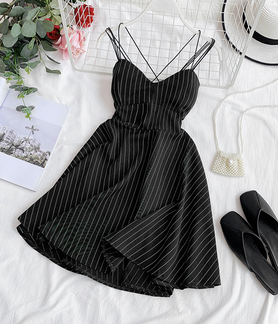 A Line Striped Dress Summer Dress