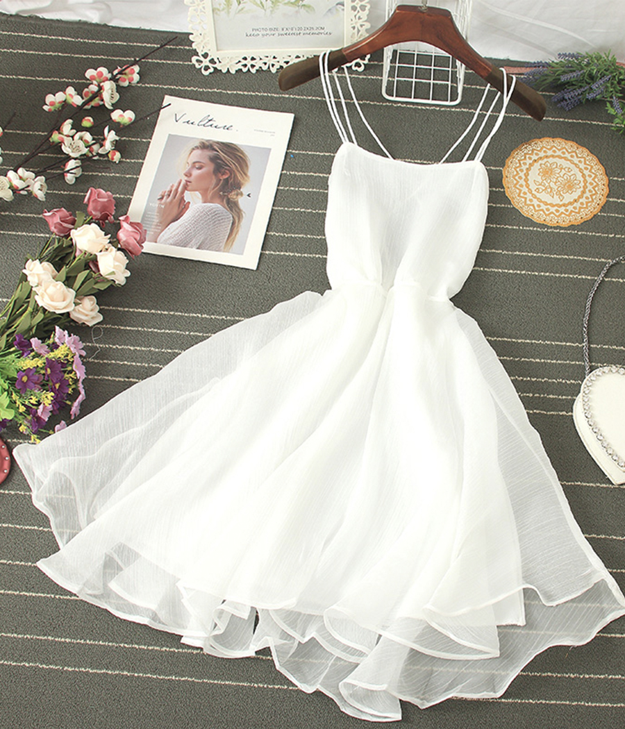 Cute Tulle Backless Short Dress Mini Dress on Luulla