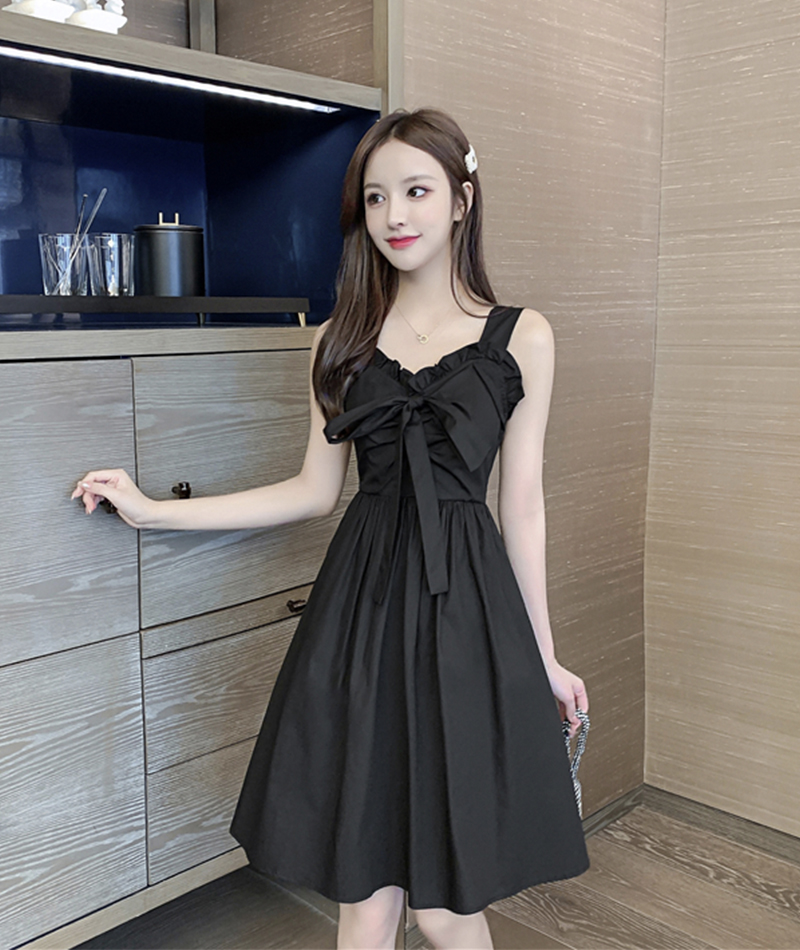 Sweetheart Neck Short Chiffon Dresses Black