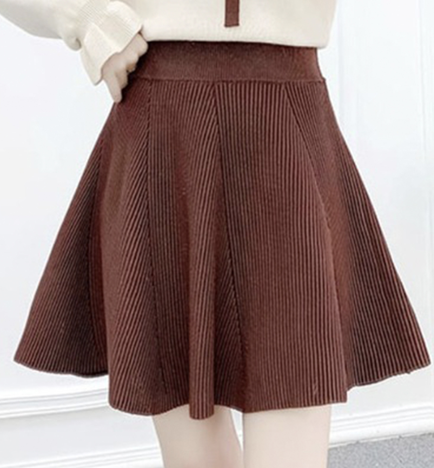 Cute knitted skirt short skirt