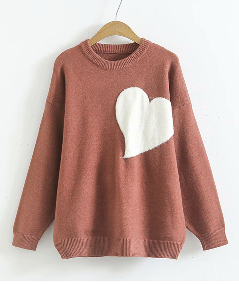 Sweater Long Sleeve Heart Sweater