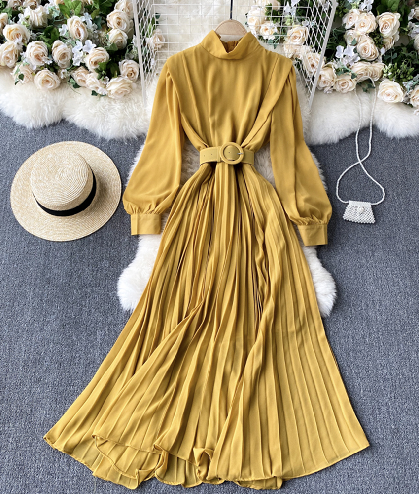 Elegant A-line Chiffon Dress with Cape Lilac