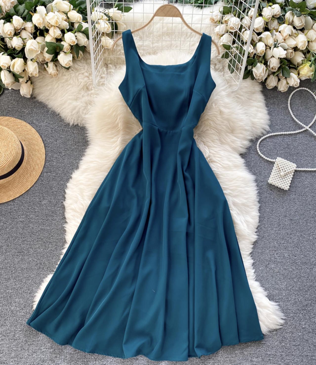 Simple A Line Short Dress Fashion Girl Dress