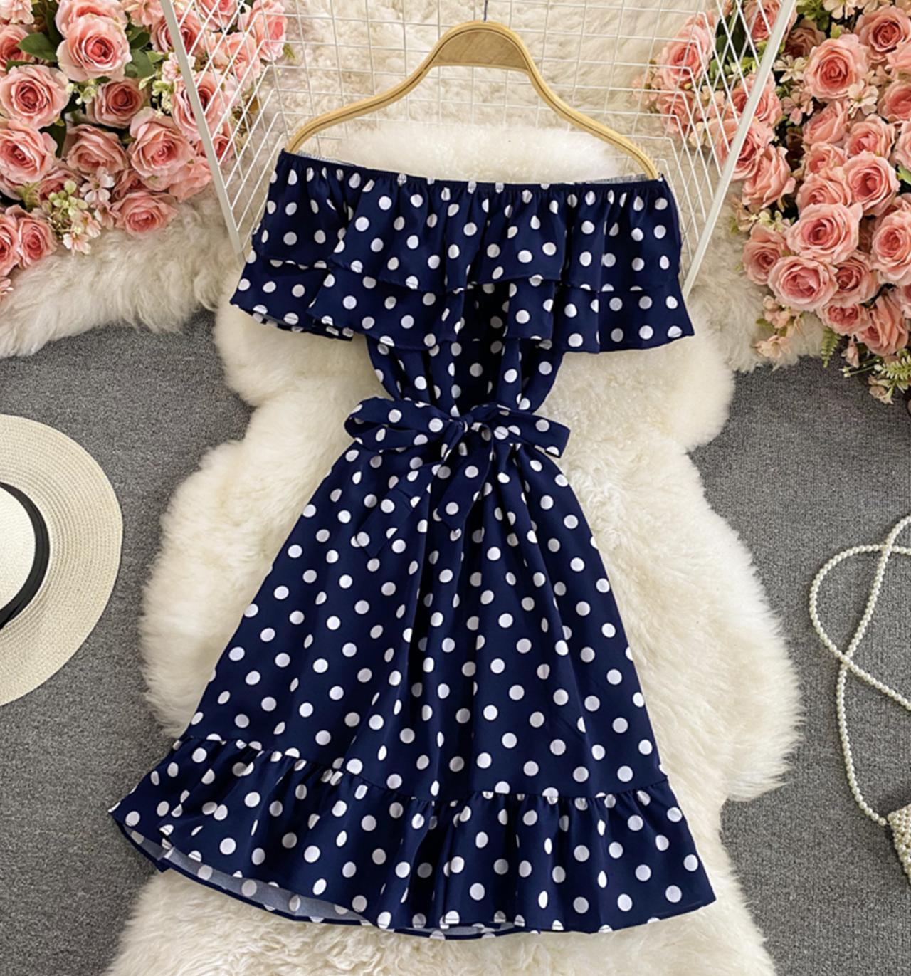 blue suit with pink dress Navy Polka Dot Smocked Maternity Dress  PinkBlush