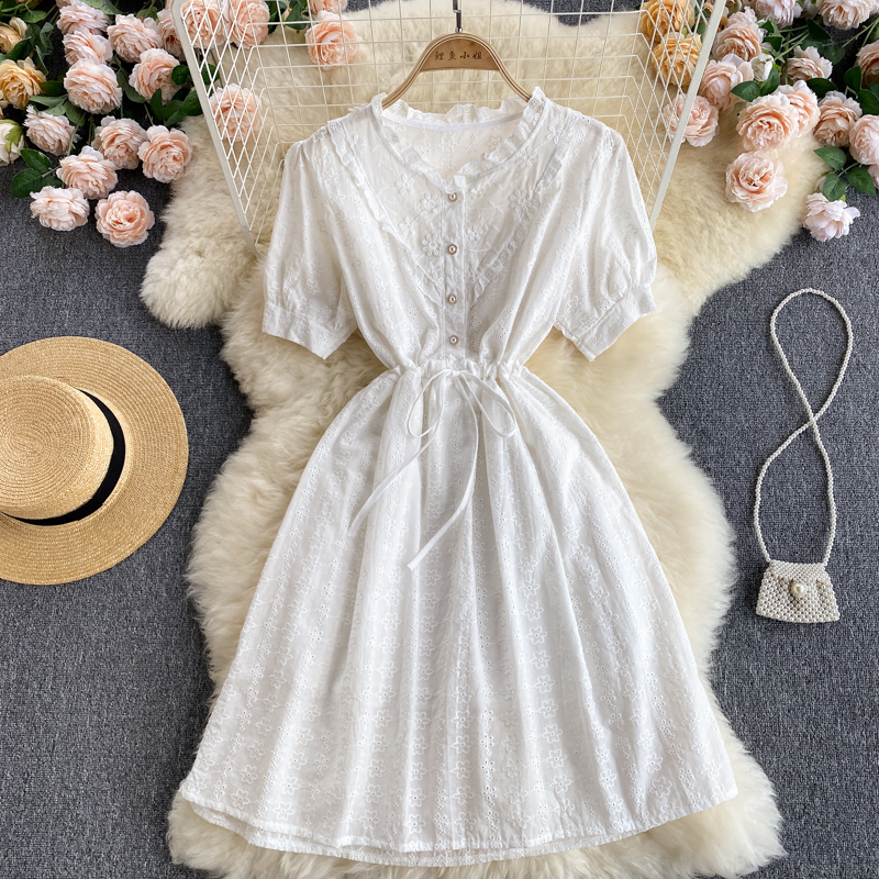 Sweet A Line Embroidered Dress