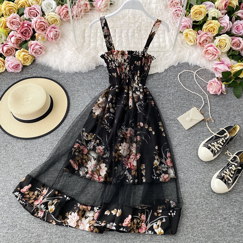 Cute Floral A Line Short Dress Fashion Dress on Luulla