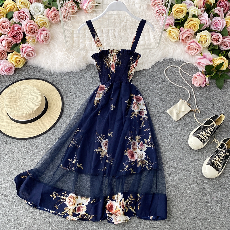 Cute Floral A Line Short Dress Fashion Dress on Luulla