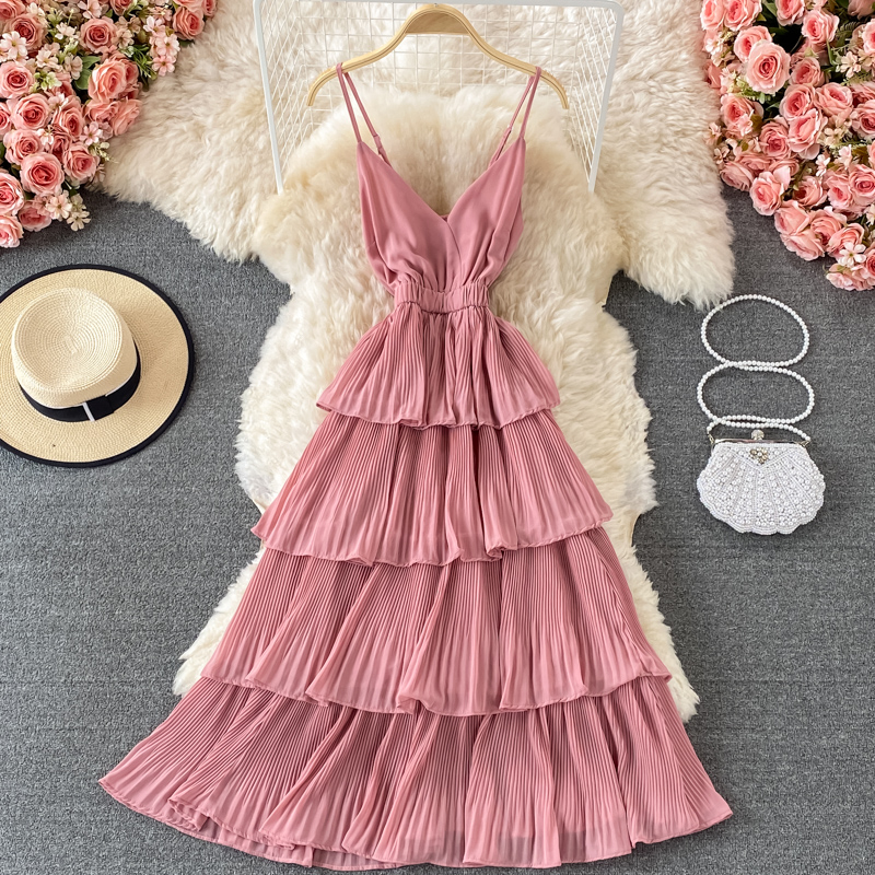 Cute V Neck Short A Line Dress Fashion Dress