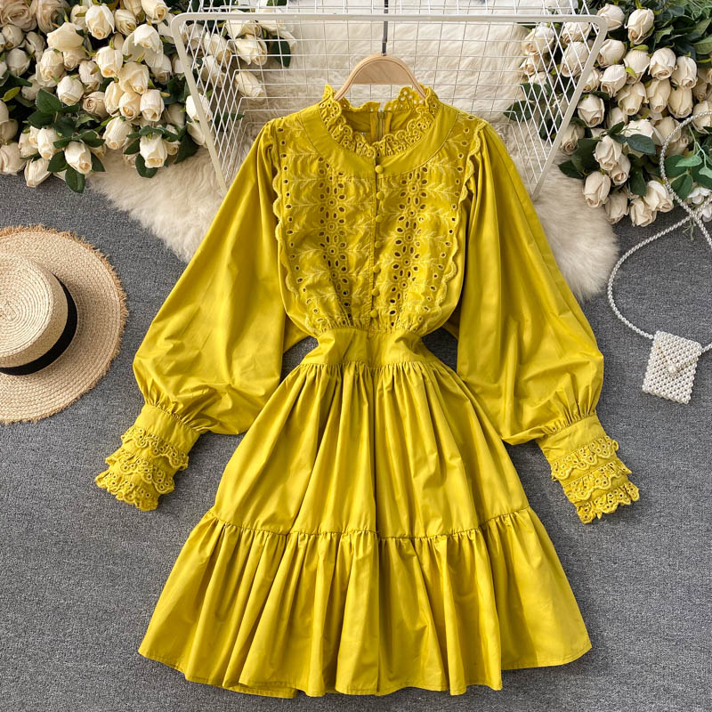 chinese dress ladies Cute Long Sleeve Lace Tulle Zipper Back Homecoming Dresses for Girls, MH364 main image 1