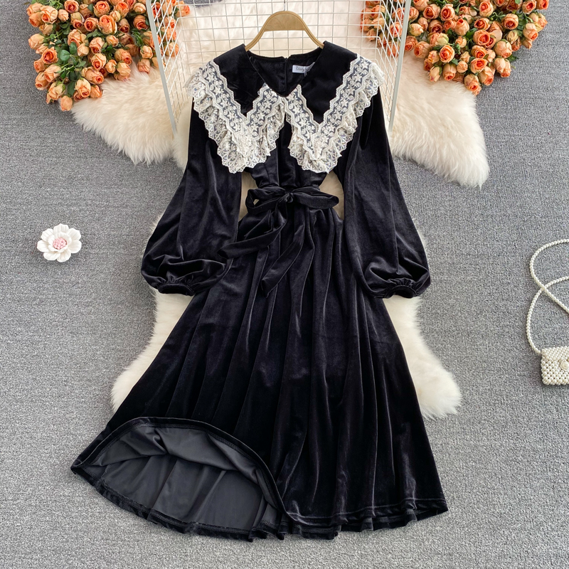 Black Long Sleeve Dress Fashion Dress