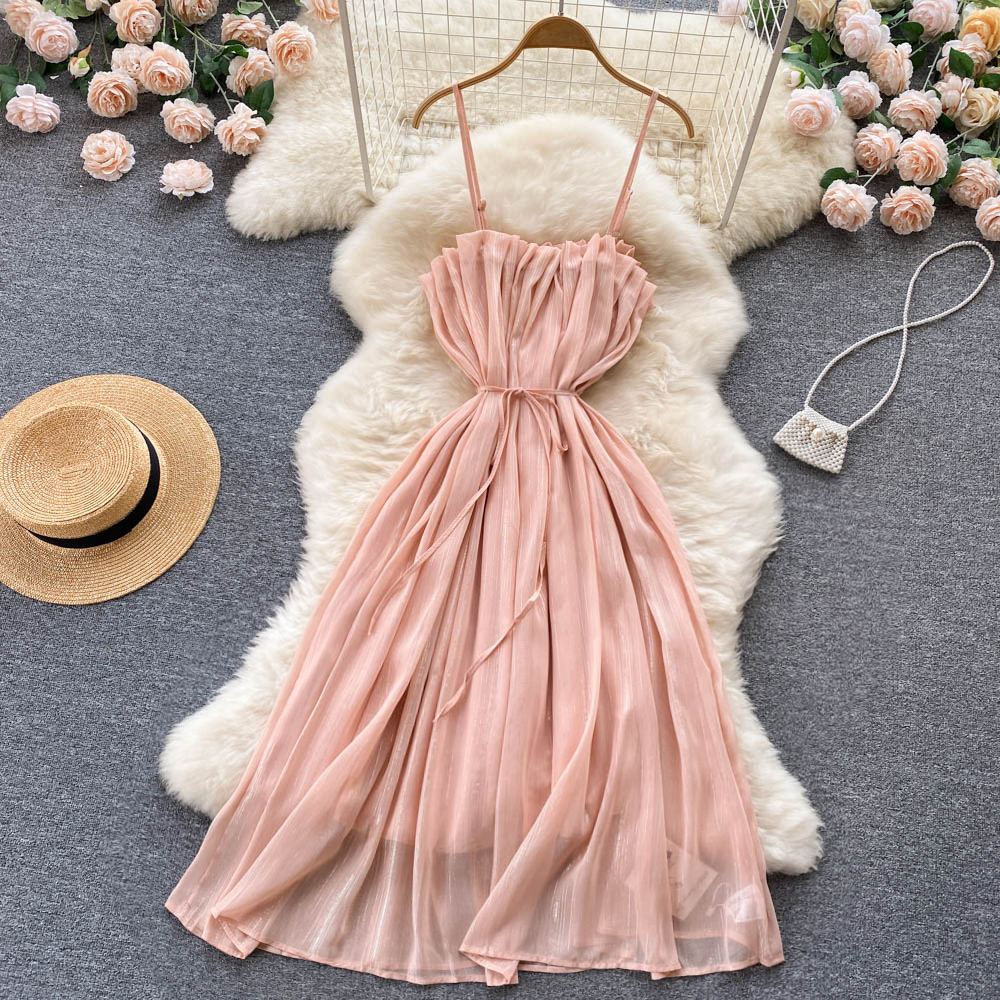 Pink A Line Short Dress Fashion Dress