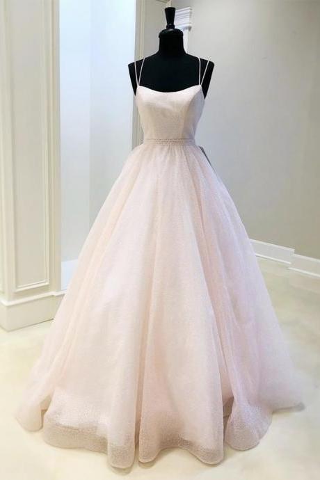 Pink sequins long prom dress pink formal dress