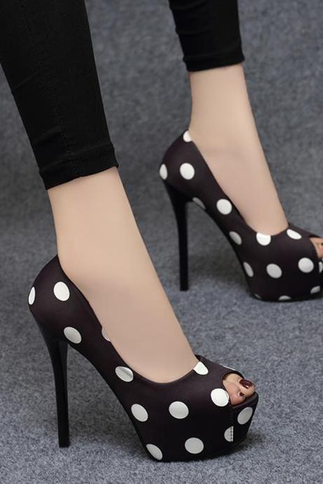 High Heels, Cute Polka Dot High Heels