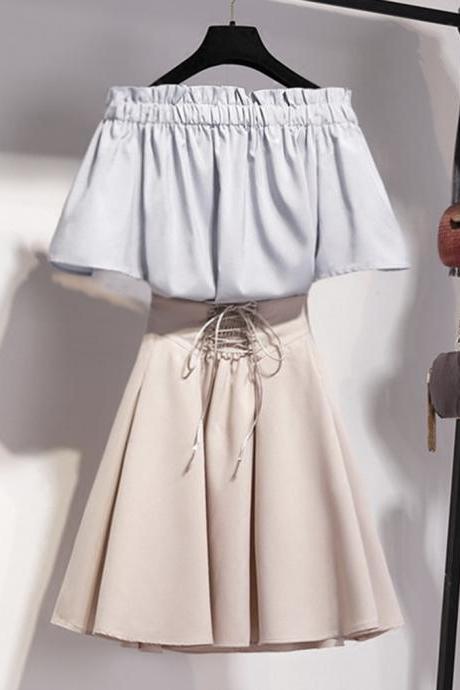 Lovely White Top +skirt