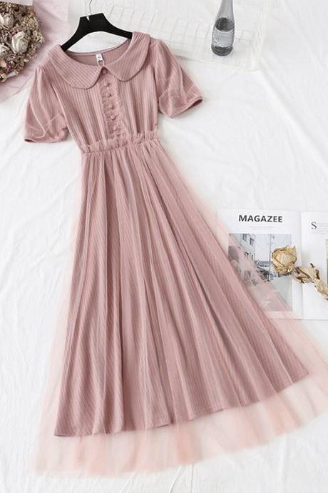 Pink Tulle Dress Fashion Girl Dress Summer Dress