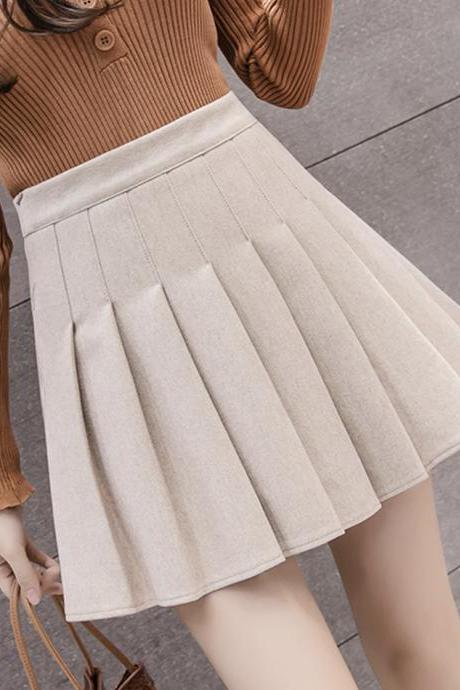 Cute A line pleated skirt
