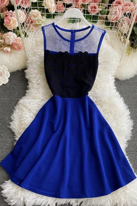 Cute Lace Short Dress A Line Dress