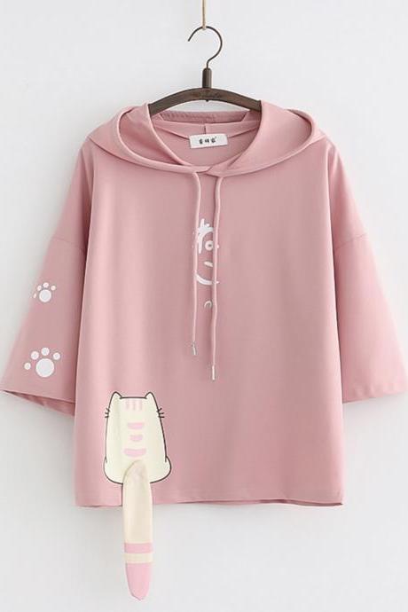 Cute kitten hoodie