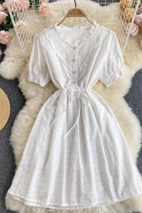 Sweet A line embroidered dress