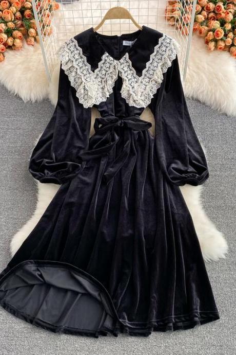 Black Long Sleeve Dress Fashion Dress