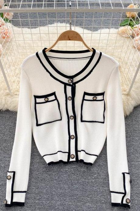 Cute Knitted Cardigan Tops Knitted Cardigan Sweater
