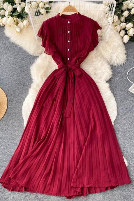 Elegant Chiffon A-line Dress Fashion Dress