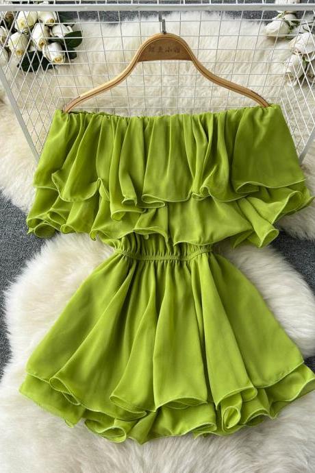 Lovely Chiffon A-line Off The Shoulder Dresses, Fashion Girl Dresses