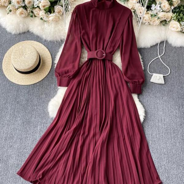Elegant A-line Chiffon Dress with Diamond Neck Cape Green