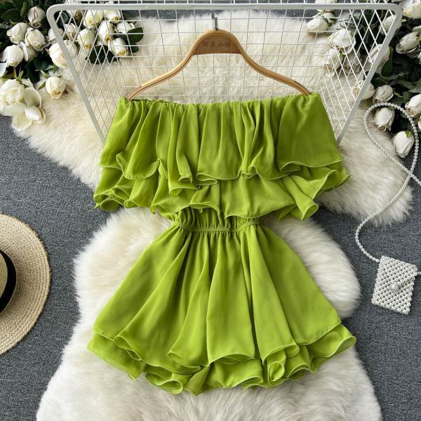 Lovely Chiffon A-Line Off the Shoulder Dresses, Fashion Girl Dresses