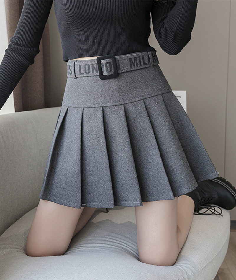 Cute A Line Pleated Skirt on Luulla