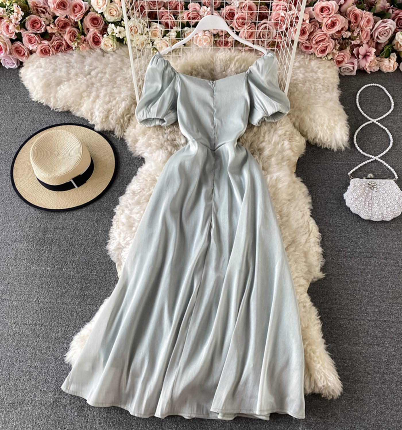 Cute A line short dress fashion dress  632