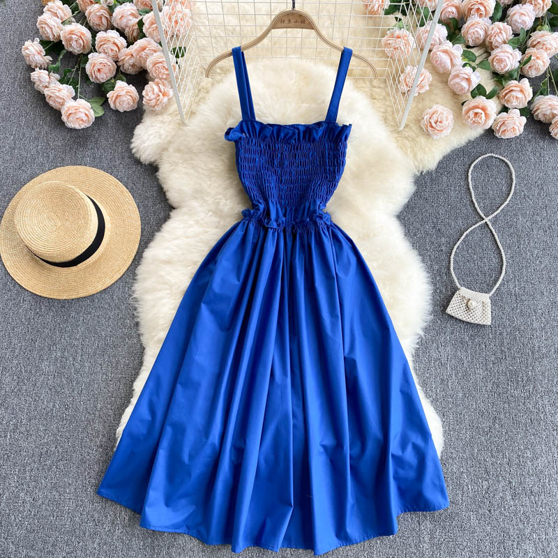 Blue A Line Off Shoulder Dress Fashion Dress on Luulla