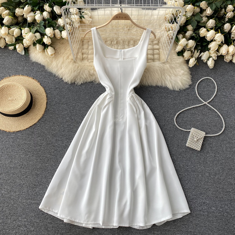 White A Line Short Dress Fashion Dress on Luulla