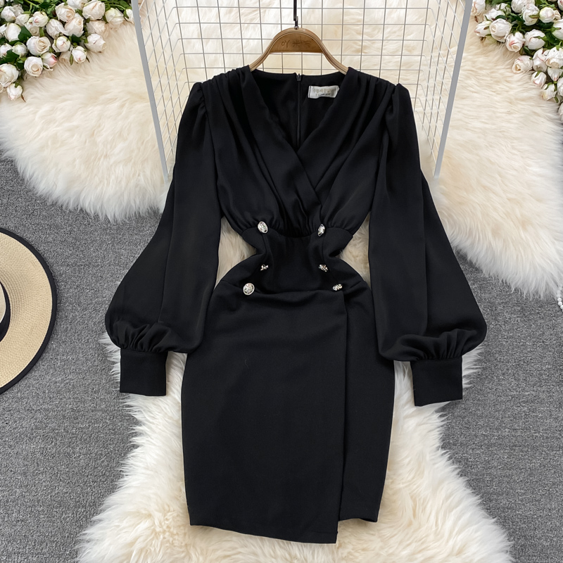 2 piece black dress Two Jersey Prom with an Open Back A-Line 3/4 Sleeve Cotton Color:As in picture Spring-Summer