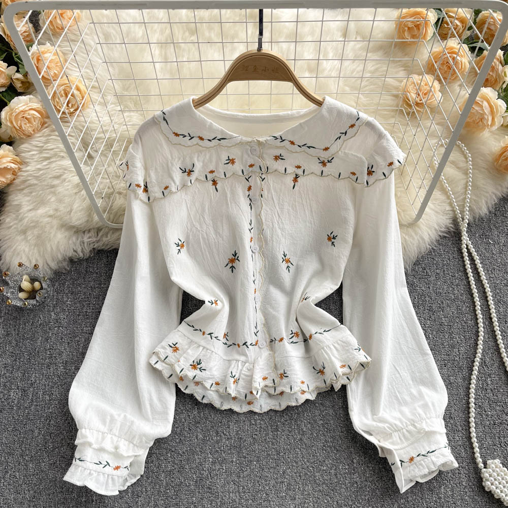 Cute Embroidered Top on Luulla