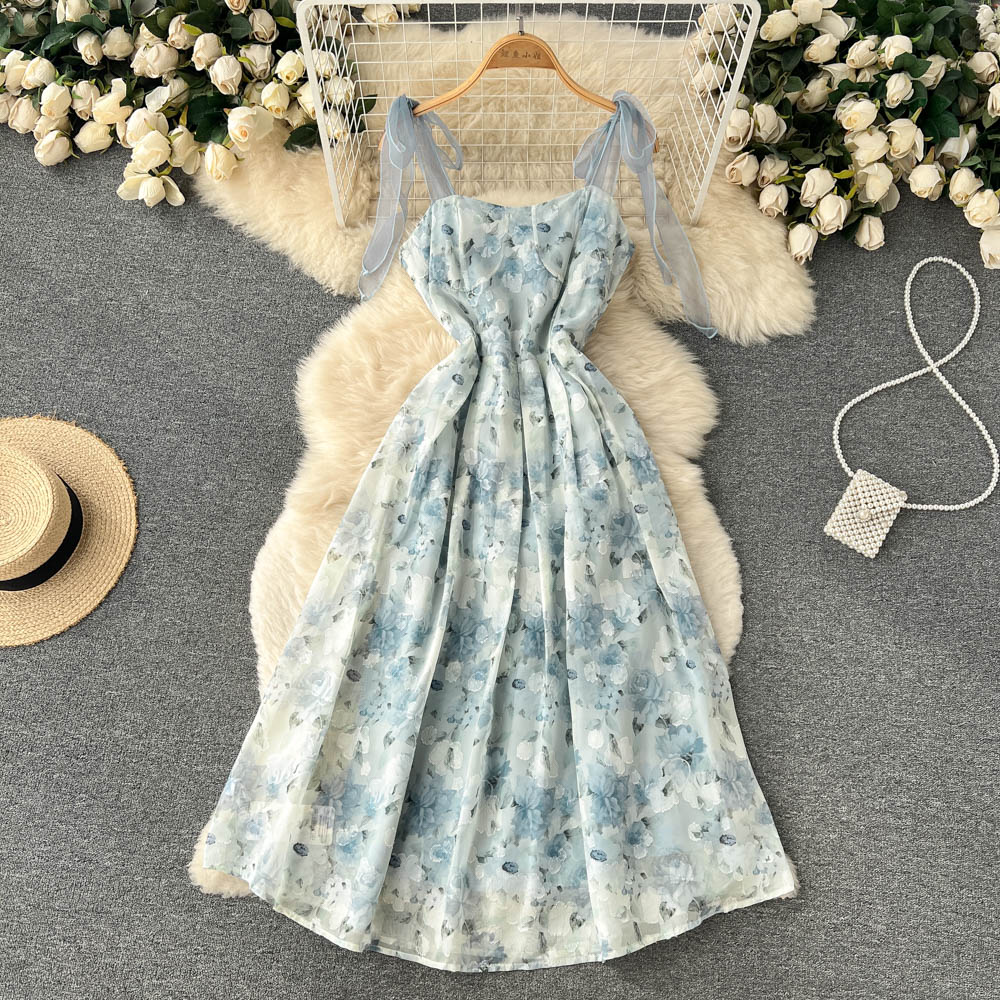 Cute A Line Floral Short Dress Fashion Girl Dress on Luulla