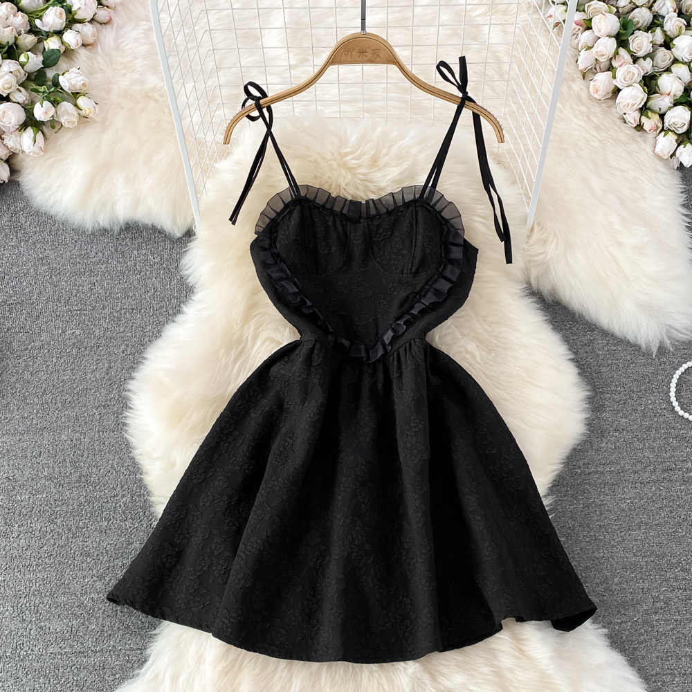 black halter midi dress LYNN – DISSH Style:Dress A YGroup_ilana Miu Miu Satin Dress